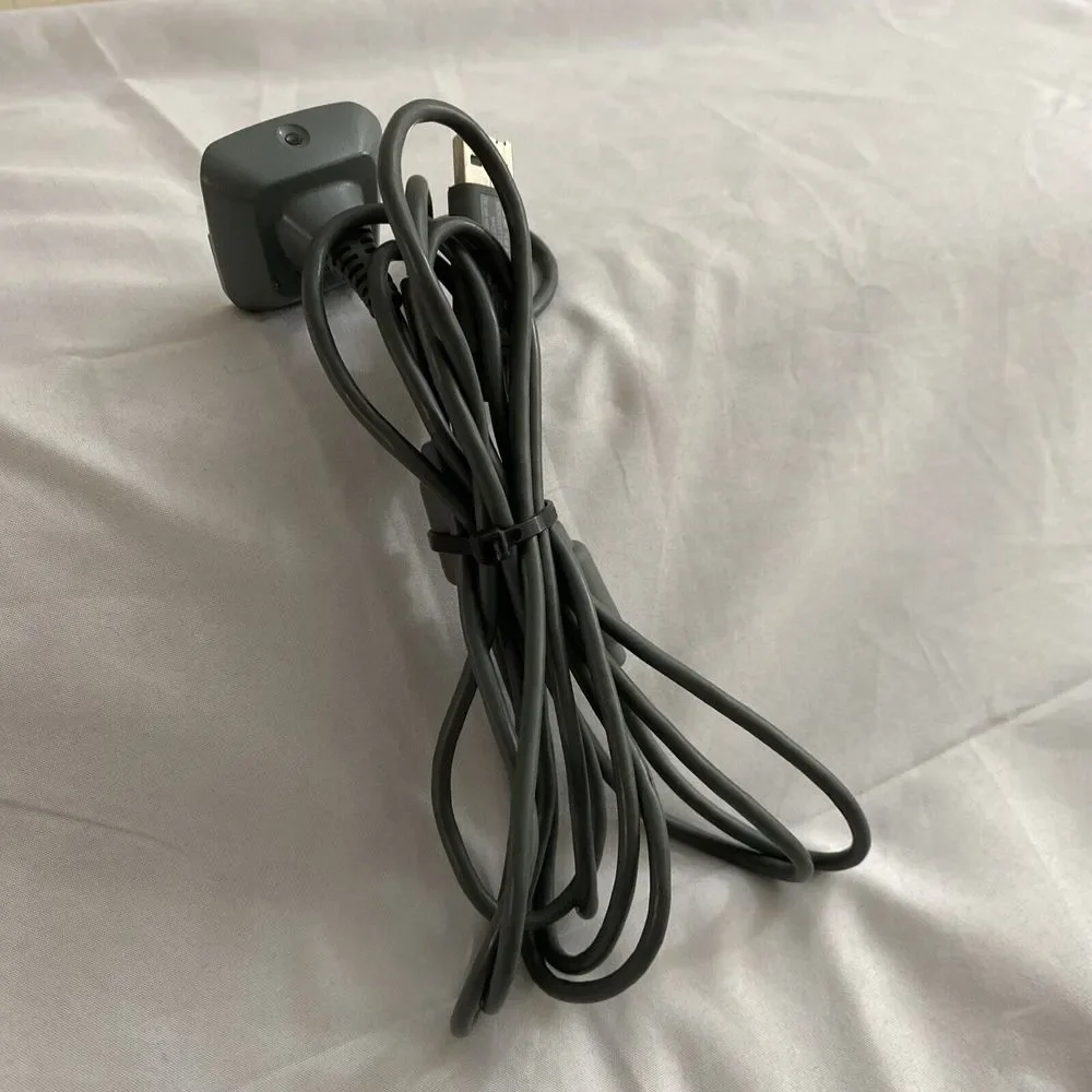 Xbox 360 Play & Charge Kit Gray Charging Cable Only 9 Feet Controller USB Plug